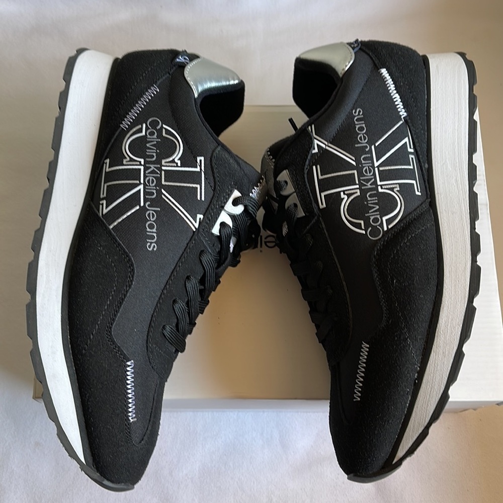 Calvin Klein Jeans Men’s Eden Black SY Sneakers Various Sizes. New With box. - Picture 5 of 11